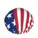 Women Reusable Stretch Hem Hair Hat Novelty Us American Flag Double Layers Waterproof Shower Cap Bath Cap