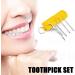 1 Set Portable Steel Toothpick & Dental Floss - Travel Teeth Cleaner Storage Kit for International Shipping - Buy Online on GoSupps.com