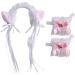 TQUXNGA 1set Halloween Cosplay Ear Headband and Choker/Lace Cuffs/Tail Cosplay Lovely Costume Party Accessories for Adult 5 - Buy Online on GoSupps.com