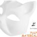 DECHOUS 30 Pack White Cat Masks & Unfinished Fox Masks Paintable Half-Face Masks for Easter Cosplay & Parties - Buy Online on GoSupps.com