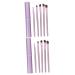 Healeved 10 Pcs Horsehair Eyeshadow Brush Eyeshadow Brush Travel Makeup Brush Purple Nylon Wool