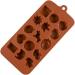 3pcs 15 Fudge Molds Non-Stick Mold Cartoon Animal Mold Silicone Mold Fondant Molds Bakeware Silicone Candy Mold Silicone Baking Molds Candy Molds Biscuits Cake Chocolate Candies mediumx3pcs Coffeex3pcs - Buy Online on GoSupps.com