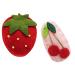 CRIZAN Hand made Felt Fruit Hair Clips For Baby Girl set (Strawberry 2)
