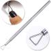 Cuticle Pusher Stainless Steel Triangle Cuticle Peeler Scraper Remove Gel Nail Polish Nail Art Remover Tool(Silver Color) - Buy Online on GoSupps.com