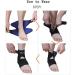 Ankle Brace Compression Support Sleeve for Men Women & Teens - Stabilizer Strap for Pain Relief & Injury Prevention | Ideal for Running Hiking Basketball & Gym - Blue - Buy Online on GoSupps.com