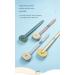 2 Pack Long Handled Shower Brush with Soap Dispenser - Exfoliating Body Scrubber for Shower with Soft Bristles (Grey Pink) - Buy Online on GoSupps.com