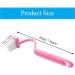 3pc Plastic Toilet Under Rim Cleaning Brush - S-Type Curved Handle - V-Shaped Bristles Cleaner - for Home Bathroom - Buy Online on GoSupps.com