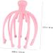 Frcolor Handheld Head Massager - Acupuncture Steel Tool for Ultimate Relaxation | Braided Spa Head Gripper with Wooden Beads in Pink - Buy Online on GoSupps.com