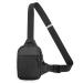Dongker breast pocket men light sling chest crossbody bag waterproof shoulder backpack shoulder bag shoulder bag crossbag for heren/women trip hiking cycling running black l