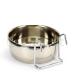 Stainless Steel Hanging Bowl for Birds & Pets | 0.60L Screw & Hook Fastening - Buy Online on GoSupps.com