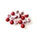 Ispiro Billiard Kelly Pool Shaker Bottle with 16 Numbered Marbles | Brown Bottle | Red and White Tally Peas/Balls - Buy Online on GoSupps.com