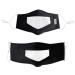 riou Face Mask Washable Transparent Breathable Dustproof Visible Expression Bandana Scarf for Adults