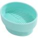 FOMIYES 2 in 1 Makeup Brush Cleaning Mat with Brush Drying Holder Silicone Brush Cleaner Pad Cosmetic Brush Organizer Rack Portable Washing Tool for Makeup - Buy Online on GoSupps.com