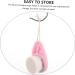 Angoily Silicone Handle Double-Sided Cleansing Brush - Pink Facial Scrubber for Effective Skin Care & Shampooing - Buy Online on GoSupps.com