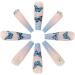 Brishow Butterfly Coffin False Nails - 24pcs French Long Acrylic Stick on Nails, Blue Assortment for Women and Girls - Buy Online on GoSupps.com