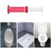 Toilet Gel Stamp Flower Fragrance Bathroom Deodorizer Bowl Cleaner Toilet Wand Stops Limescales and Stains with Air Freshening Deodorizing Clean Red - Buy Online on GoSupps.com
