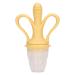 Baby Fruit Feeder Schnuller Fruit Feeder Schnuller soft massage rubber relieves pain safe for everyday life from newborns (Yellow)