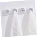 Alipis 4 Pcs Towel Racks for Bathroom Door Towel Hanger Towel Hooks Hook up No Punching Storage Buckle Greyx2pcs 5*5cmx2pcs - Buy Online on GoSupps.com
