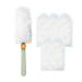 FCSHFC Home Dusters for Cleaning Replaceable Disposable Feather Duster with 5pcs Detachable Head for Computer Air Condition Sofa Photo Frame Furniture(Green)