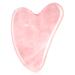 Uraqt Gua Sha Guasha stone face heart shape Guasha Board made of Jade Stone face massage for face eyes neck for skin care beauty and tissue of tension and pain pink