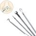 U-K Newest Dual Heads Acne Needle Blackhead Blemish Squeeze Pimple Extractor Remover Spot Cleaner Beauty Skin Care Tool 4pcs/set - Buy Online on GoSupps.com
