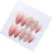 Snake Hand Worn Nail Gradient Powder 3D Detachable Almond Nail Art Reusable Fake Nails(M)
