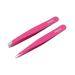 FEITA Professional Stainless Steel Eyebrow Tweezer Set - Slant & Pointed Precision Tweezers for Women - Facial Hair Removal Clip - Pink (2 Pcs) - Buy Online on GoSupps.com