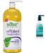 Alba Botanica Very Emollient Body Lotion Unscented Original 32 Oz & Jason Natural Body Wash & Shower Gel Purifying Tea Tree White 30 Fl Oz (Pack of 1)
