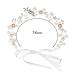 Elegant Flower Bridal Hair Band - Wedding Jewelry with Pearls & Rhinestones - Buy Online on GoSupps.com