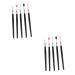 MAGICLULU 10 Pcs Silicone Eyeshadow Brush Makeup Brush Eye Blending Eyeshadow Brush Applicator Miss Lip Balm