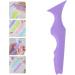 CALLARON Silicone Beauty Ruler Brow Shape Tape Eyelash Aid Tool Girl Supplies Eyeliner High Capacity Travel Violet - Buy Online on GoSupps.com