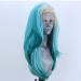 SHIYID Platinum Blonde Lace Front Wig - Blue Side Part Natural Long Waves | High Temperature Fiber Synthetic Hair - Buy Online on GoSupps.com