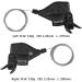 LITEONE 10 Speed Mountain Bike Gear Shift Lever Set - Compatible for MTB, BMX, Road Bike - Thumb Gear Shifter Cable - 1 Pair (Right and Left) - Folding Cycling - Buy Online on GoSupps.com