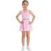 Yeahdor Girls 2-Piece Tennis Golf Dress Set with Shorts and Tank Top - Pink, Size 6 - Buy Online on GoSupps.com