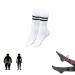 Healsox anti-edema compression socks Tourmaline Losing weight health socks tourmaline acupressure self-heating magnetic self-heating socks foot massage thermotherapeutic socks (white)