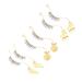 Beavorty 3 Pairs Delicate Fake Eyelash Wearing Tool Applying False Lashes Lash Applicator Eyelash Curler Lash Tools for Eyelash Extensions Eyelash Mascara Method Pearlescent
