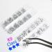 White Rhinestones Nail Gems Set with Picker and Tweezers - Glass Crystals, Shiny Multi Shape Flatback Face Gems - Nail Art Tools - Buy Online on GoSupps.com