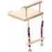 Bird Perches Cage Toys Bird Platform Stand Wooden Pet Bird Cage Hammock Swing Climbing Toys Bird Perch Chewing Toy for Budgie Green Cheeks Baby Lovebird Chinchilla - Buy Online on GoSupps.com
