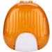 Portable Waterproof Orthodontic Retainer Case - Night Mouth Protection Box for All Ages (Orange on White) - Buy Online on GoSupps.com