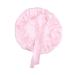 SOLUSTRE Hair Protection Cap Sleeping Cap Silk Bonnet Adjustable Satin Cap for Sleeping Bonnet (White) One Size Pink