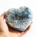 1pc Natural Blue Celestite Crystal Geode Specimen Heart Cluster 900g-1000g for Decoration Gift Reiki Crystal Stone