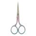 Motanar Multicolor Professional Grooming Scissors for Personal Care Facial Hair Removal and Ear Nose Eyebrow Trimming Stainless Steel Fine Straight Tip Scissors 3.9 Inch (Pink)