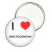 I Love Photography - 77mm Round Compact Mirror