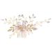 Angoily 1 Pc Rhinestone Hair Clip Pearl Hair Pin Wedding Headpiece Hair Comb Wedding Hair Clip Bridal Headpiece Comb for Bridal Crystal Headpiece Rhinestones Accessories Bride