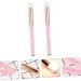 DRESSOOS 2pcs Nose Brush Soft Eyeshadow Brush Professional Makeup Tools Lady Parts Pink Aluminum Tube - Buy Online on GoSupps.com