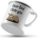 JUNIWORDS Enamel Mug - Dear Bed I Love You | Silver Rim | Perfect Gift for Cozy Moments | International Shipping - Buy Online on GoSupps.com