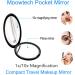 Mpowtech Compact Mirror 1x/10x Magnification - Travel Makeup Mirror - Pocket Mirror for Handbag - Handheld 2-Sided Portable Mirror Compact Mirror - Black Round - Buy Online on GoSupps.com