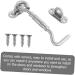 Alipis 2 Pcs Door and Window Hook Heavy Duty Hook Ceiling Hooks Heavy Duty Buckle Hook with Screws Hardware 10.6X3.5CM Silver - Buy Online on GoSupps.com