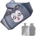 Molly Fox heat bottle 3 Set with cover and waist warm cover 1 liter BPA -free waist back warmer children and older people winter gift gray monkey 1000ml