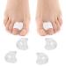 Bunion Pads  Toe Separators Toes Corrector for Bunions Pain  Overlapping Toes  Big Toe Alignment  Toe Spacer  Gel Bunion Shield for Pain Relief  Calluses  Corns Women and Men (4PCS - A  White) 4PCS - A White